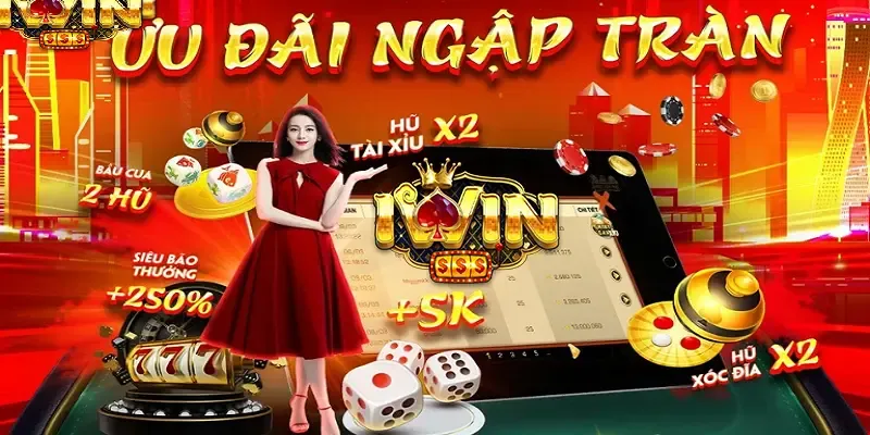 Hình ảnh khuyến mãi chào mừng người chơi mới với tiền thưởng và vòng quay miễn phí